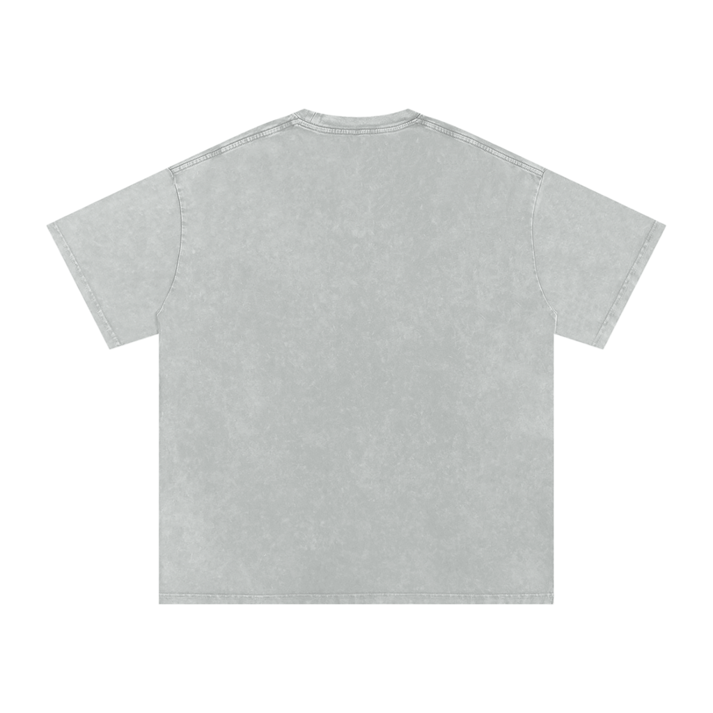 (Ego Sanatus) Snow Washed Oversized Cotton T-Shirt