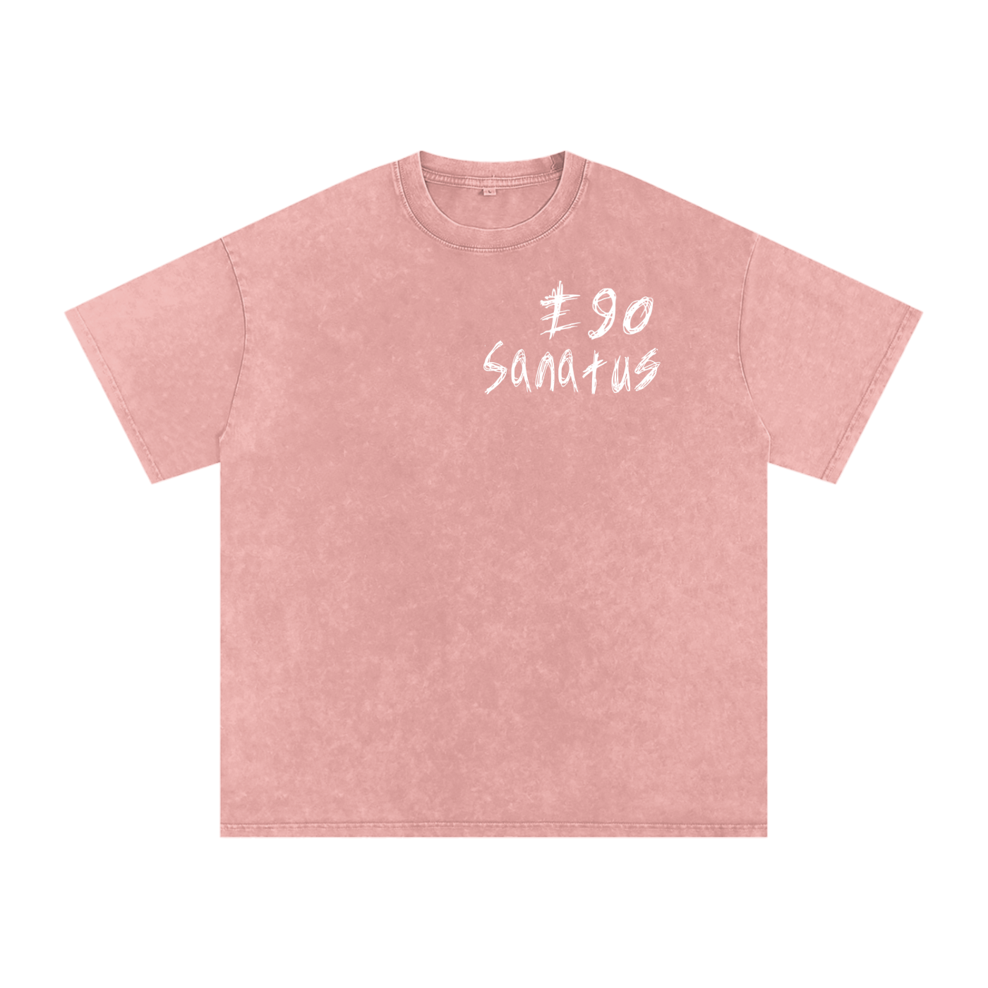 (Ego Sanatus) Snow Washed Oversized Cotton T-Shirt