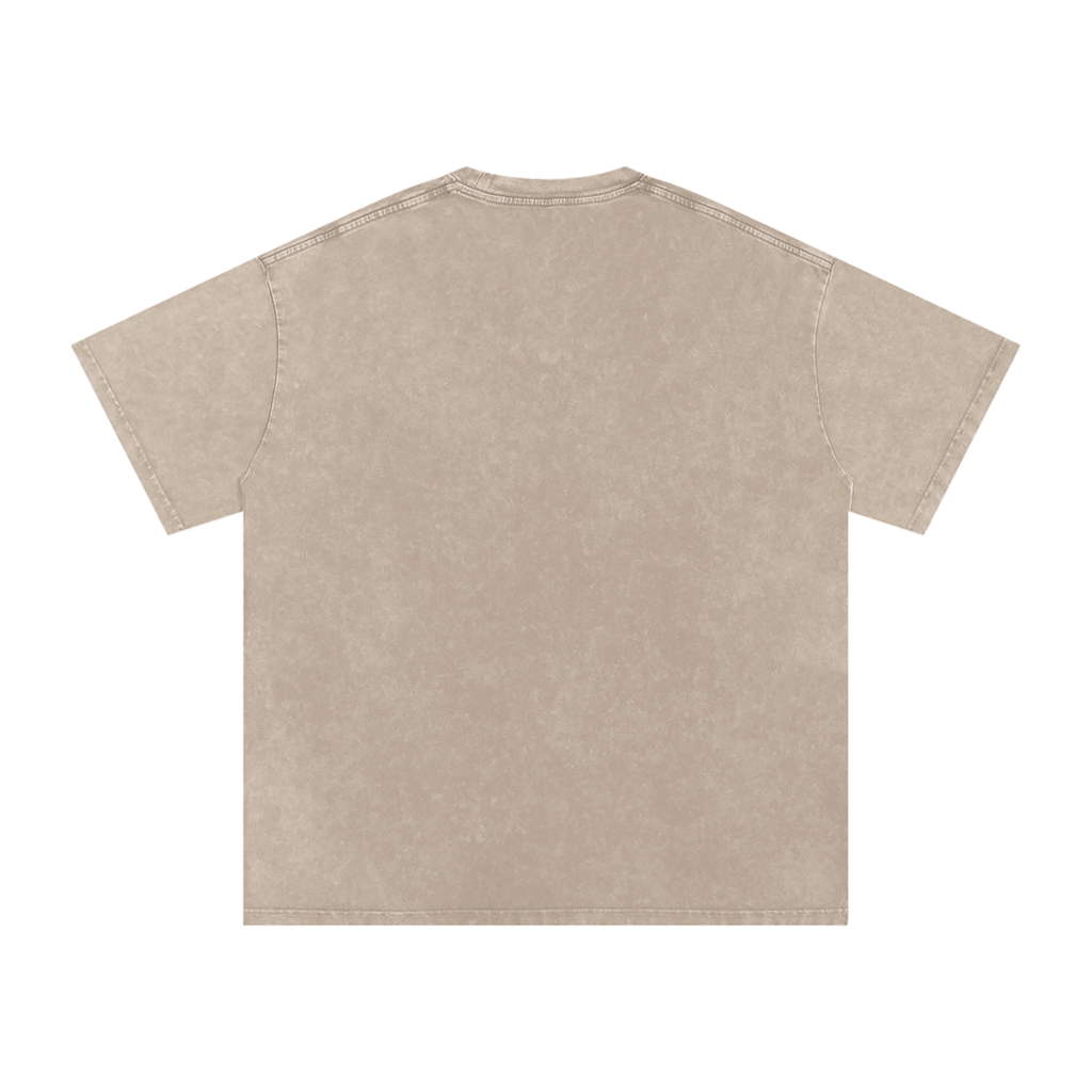 (Ego Sanatus) Snow Washed Oversized Cotton T-Shirt