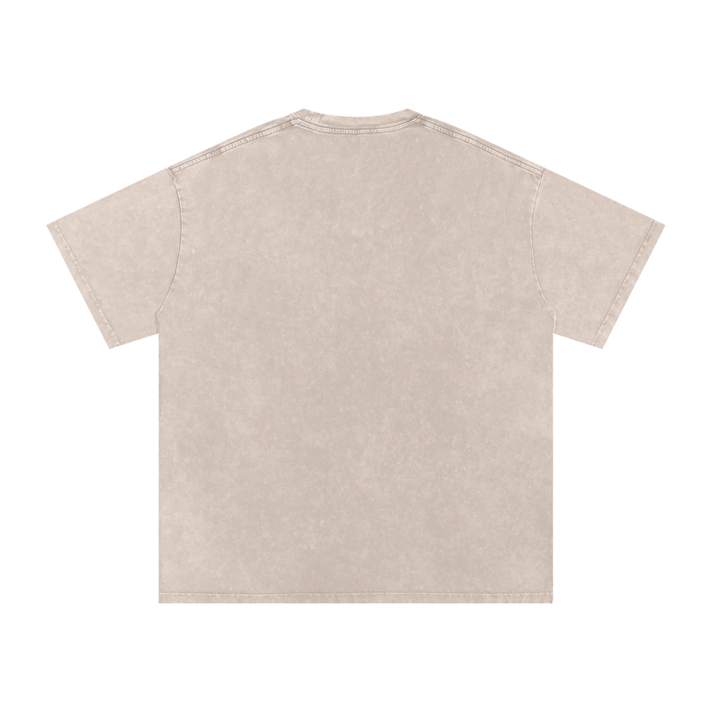(Ego Sanatus) Snow Washed Oversized Cotton T-Shirt