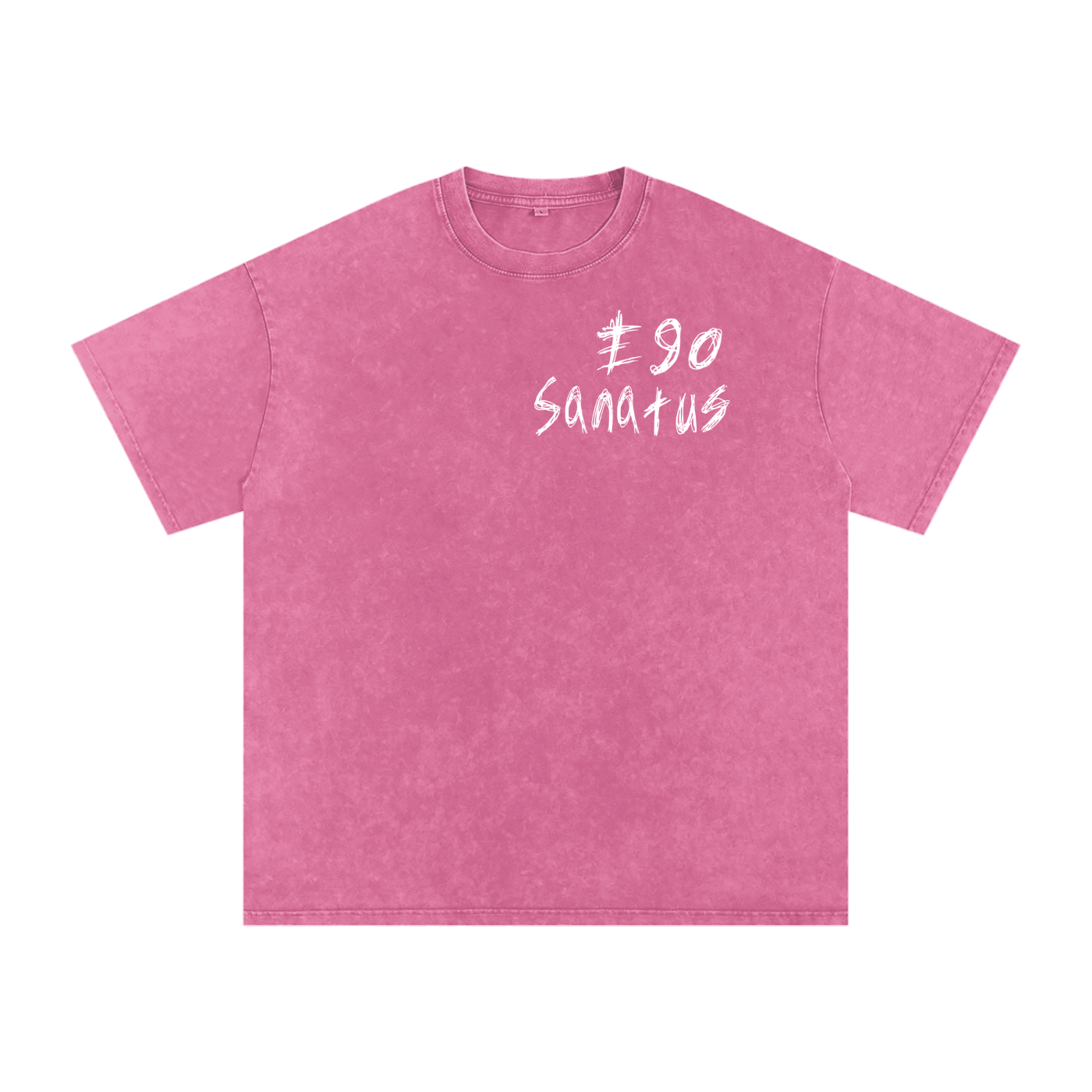 (Ego Sanatus) Snow Washed Oversized Cotton T-Shirt