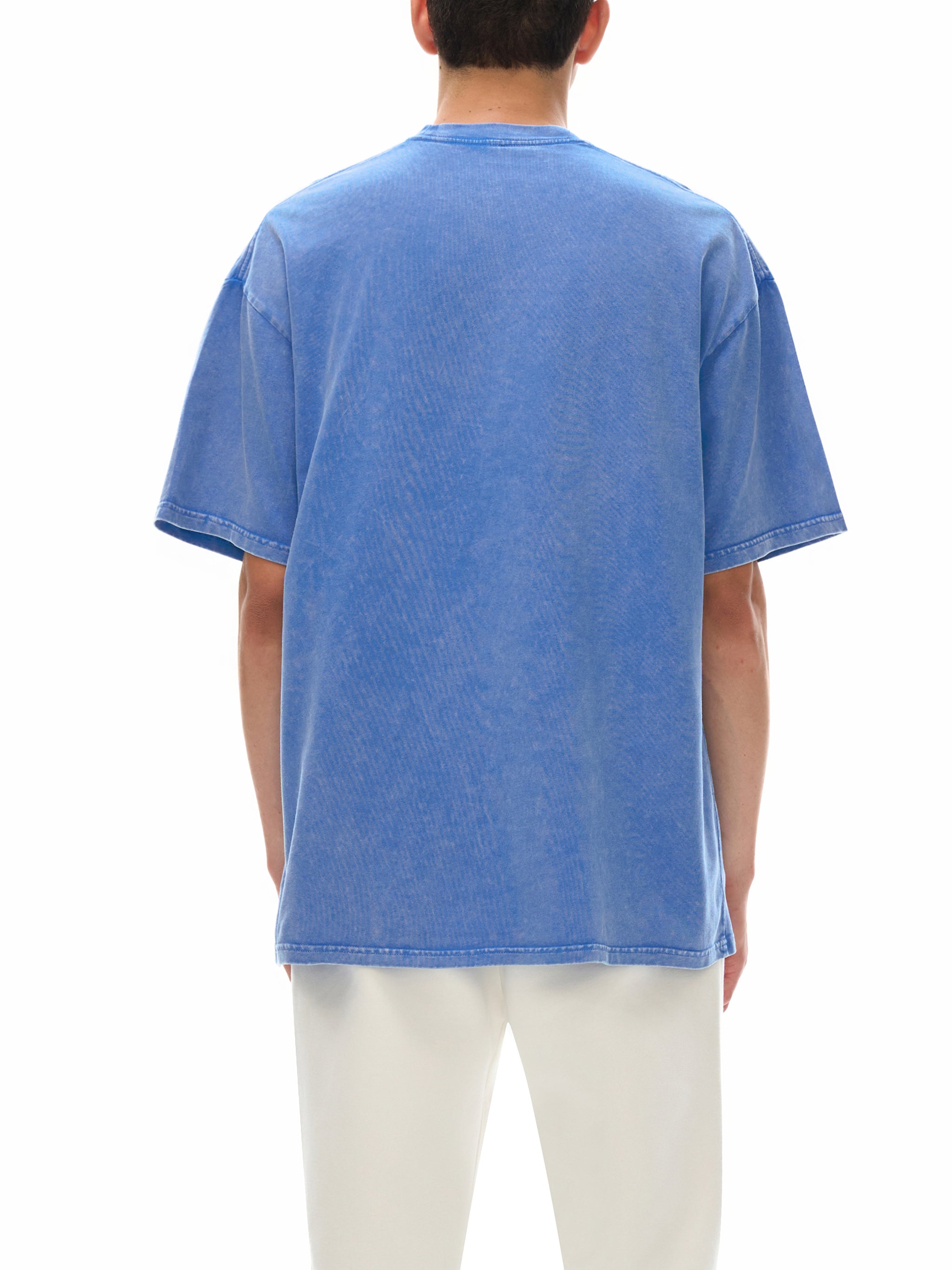 (Ego Sanatus) Snow Washed Oversized Cotton T-Shirt